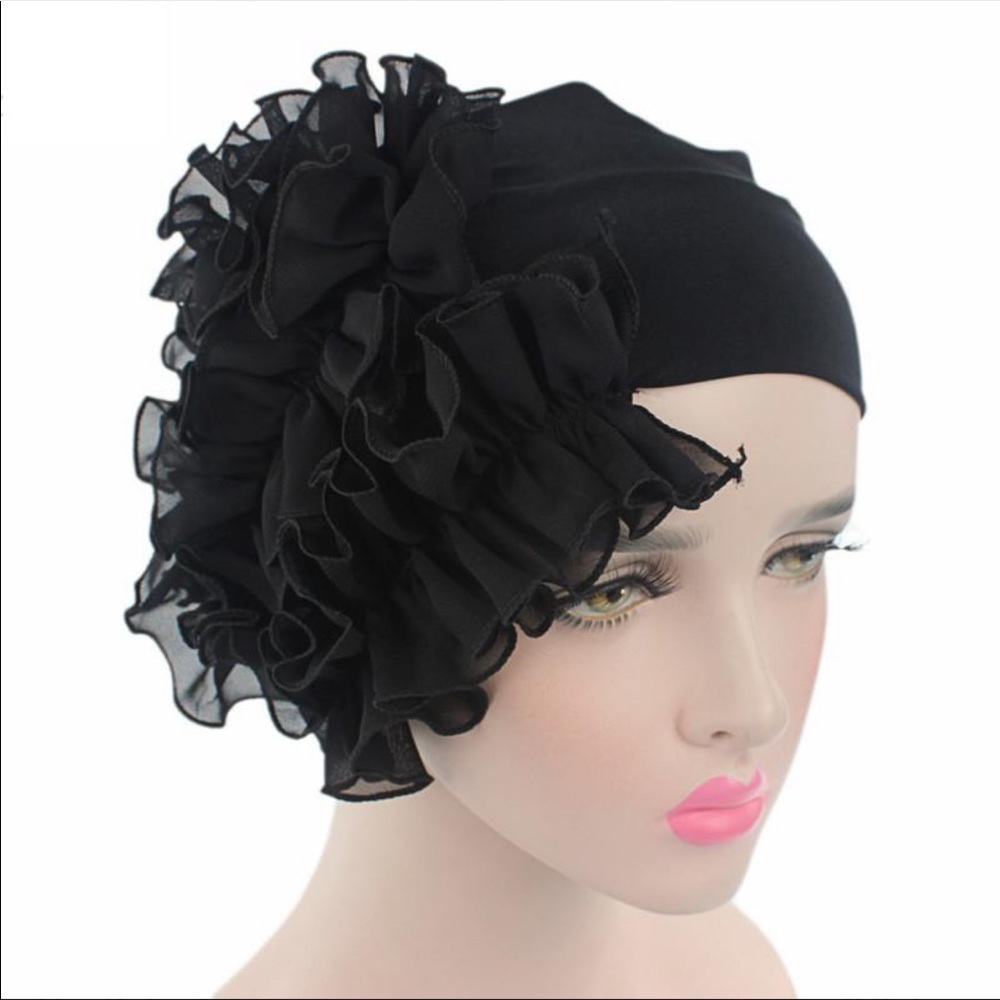 Black Chiffon Headband